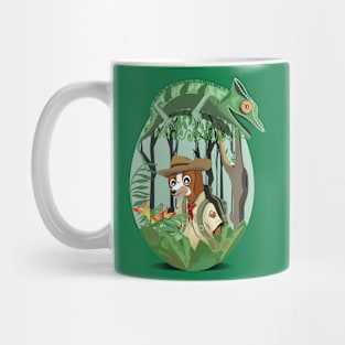 Dog Jungle Easter Egg Mug